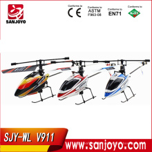 2.4G 4CH Single Blade wl v911 Gyro RC MINI Outdoor r/c copter With LCD and 2 Batteries v911 helicopter